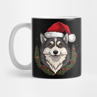 Alaskan Husky Christmas Mug